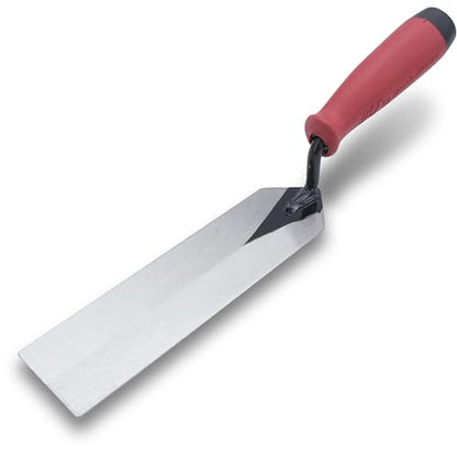 MARSHALLTOWN QLT Masonry Margin Trowel, 8 x 2 Inch, Red Soft Grip Handle - size: One Size