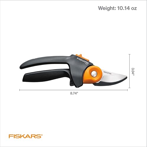 Fiskars PowerGear2 Bypass Pruning Shears, 3/4" Cut Capacity Garden Clippers, PowerGear2 (Pack of 6) - size: PowerGear2 (Pack of 6)