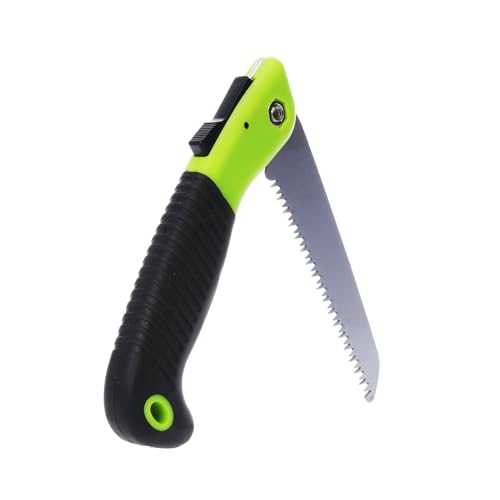 HME Mini Folding Hand Pocket Saw with 5" Carbon Steel Blade for Hunting, Camping, Backpacking, Pruning