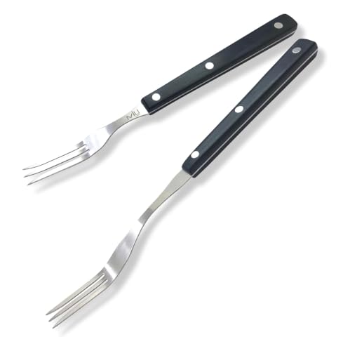 WALLFARM 2 Pack Granny Fork Set, 10 & 12 Inch Steel Meat Grill Fork - size: 10-Inch & 12-Inch
