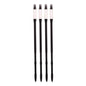 IPPINKA Sustee Aquameter - Large - Black - Bundle of 4 - Leave-in Soil Moisture Meter for Potted Plants - Plant Water Sensor - Refillable