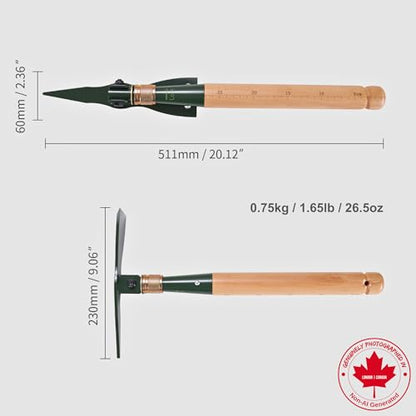 MASTIFF GEARS Folding Pick-Mattock & Pickaxe, WWII Inspired, 4.5mm 1050 High Carbon Steel, Premium Solid Wood, MOLLE Canvas Pouch, Emergency Safety Tool, Heavy Duty Camping Survival Gear - style: Folding Pickaxe