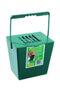 Bosmere K782 Kitchen Compost Caddy with Carbon Filter, Made from Recycled Plastic, Holds 1.3 Gallons, Small, Green