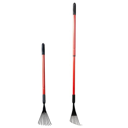 Extendable Handle Shrub Rake for Clean Debris Lawn Shrub Bush and Flowers