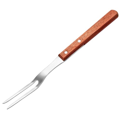 New Star Foodservice Commercial Grade BBQ Fork with Wood Handle, Stainless Steel, 13-Inch - size: 13-Inch