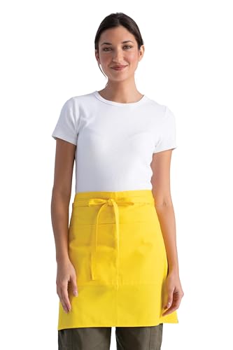Chef Works Unisex Half Bistro Server Apron - color: Lemon, 1 Pack