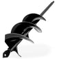 3"x12" Black Twin Auger Drill Bit – Wide & Fast Double Spiral Drill - color: Black, size: 3"x12"