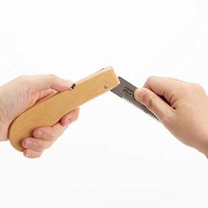 KAKURI Mini Folding Saw for Woodworking 4", Small Japanese Pocket Hand Saw - style: Woodworking