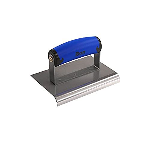 Bon 62-440 6-Inch by 4-Inch Stainless Steel Concrete Sidewalk Edger with 1/2-Inch Radius and 5/8-Inch Deep Comfort Grip Handle - size: 1/2" x 5/8" Depth, style: Comfort Wave Handle