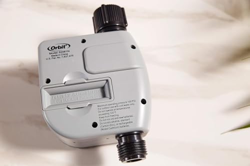 Orbit Programmable Digital Hose Watering Timer - 1 Outlet - Battery Powered - with LCD Screen - Built-in Rain Delay - Water-Resistant - 62061 (3-Pack 1 Outlet) - size: 1 Outlet (Pack of 3)