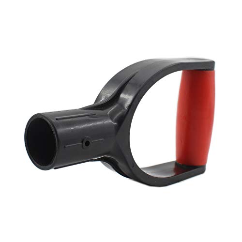 Plastic Shovel Grip Handle Replacement,ULIFESTAR U Shaped Snow Shovel Replacement Handle,32mm/1.26'' Inner Diameter Digging Raking Tool Replacement Spade Handles for Lawn Garden Spade Fork Shovel - size: U Shape(Black and Red)