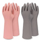 Household Gloves for Dishwashing Cleaning Waterproof No-slip Reusable for Kitchen & Bathroom 2 Pairs - size: Medium