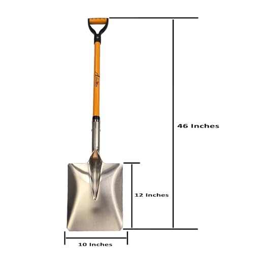 Ashman Snow Shovel with Large Scoop and Heavy Duty Handle (1 Pack) - size: 1 Pack, style: Snow Shovel