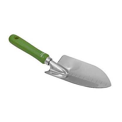 Martha Stewart Japanese Artisanal Multi-Purpose Half-Round Hand Trowel w/Carbon Steel Rust-Resistant Digging Blade