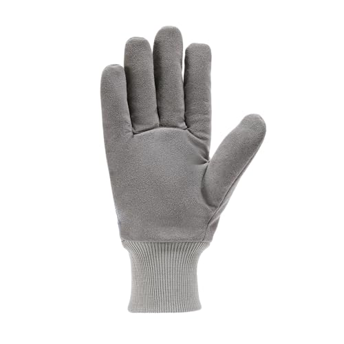 Carhartt Women's Insulated Synthetic Suede Knit Cuff Glove - color: Early Fog Rr Stripe, size: Medium
