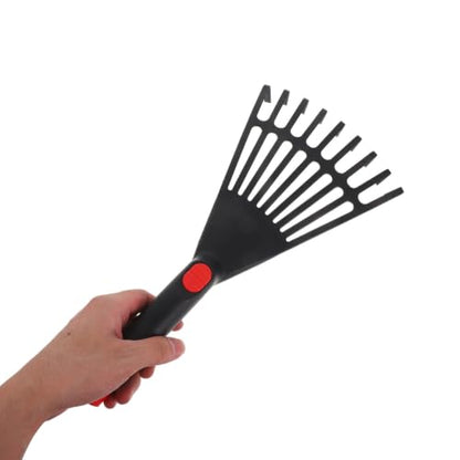 GANAZONO Small Rake Small Gardening Rake Leaf for Outdoor for Flower Bed with Handle Leaf for Garden s for Gardening Garden Grass Plastic