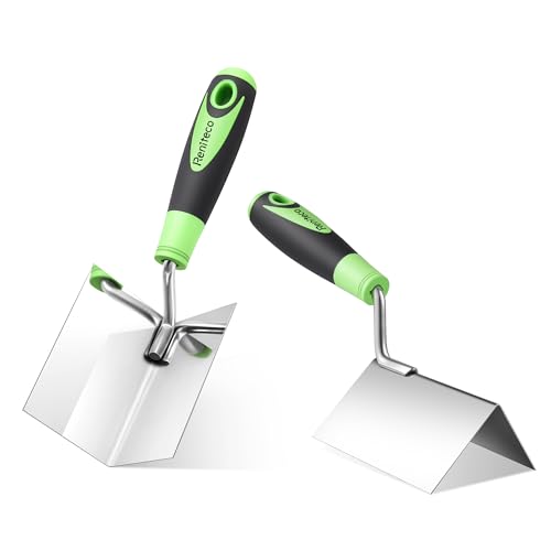 Reniteco 2PCS Drywall Corner Trowel Set – Inside/Outside, Stainless Steel