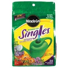 Miracle-Gro Watering Can Singles All Purpose Water Soluble Plant Food - Fertilizer for Flowers, Vegetables, Houseplants, Trees, Indoor and Outdoor Plants, 24 Packets (Pack of 6) - size: 24 Packets (Pack of 6)