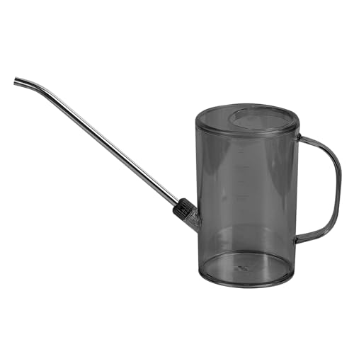 Plastic Watering Can - Small with Long Spout - 1/4 Gallon - 34 Oz - Grey - color: Gray