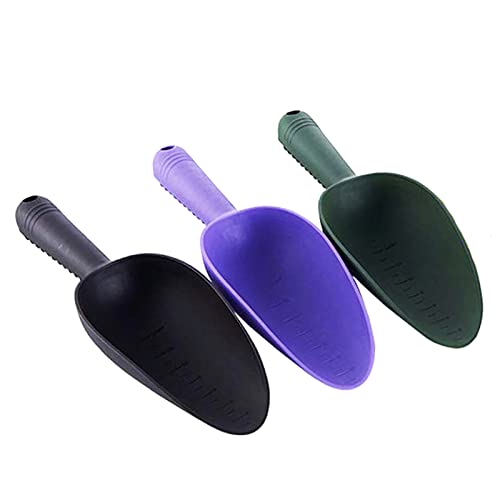 Plastic Garden Shovel Plant Hand Trowels 3 Pack Soil Planting Digging Transplanting Multi-Function Beach Sand Pet's Food Scoop Garden Tools - size: Small