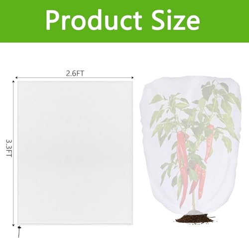 4 Pcs Garden Plant Shade Cover, 3.3 x 2.6 Ft Non-Woven Sunshade Cloth - color: 4 Pcs, size: 3.3 x 2.6 Ft