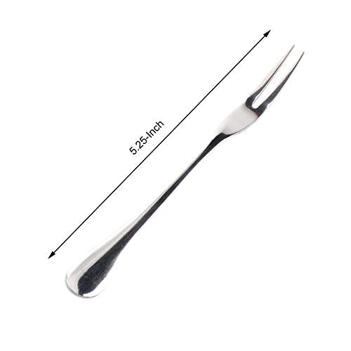 WARMBUY Small Stainless Steel Forks for Appetizer Dessert Party, Set of 12