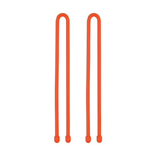 Nite IZE, Inc. GT12-31-2R3 Nite IZE Original Gear, Reusable Rubber, 12 Inch, 2-Pack, Bright Orange, Made in The USA Twist Tie, 2 Count (Pack of 1)