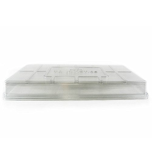 Living Whole Foods Plant Tray Clear Plastic Humidity Domes: Pack of 10 - Fits 10 Inch x 20 Inch Garden Germination Trays - Greenhouse Grow Covers