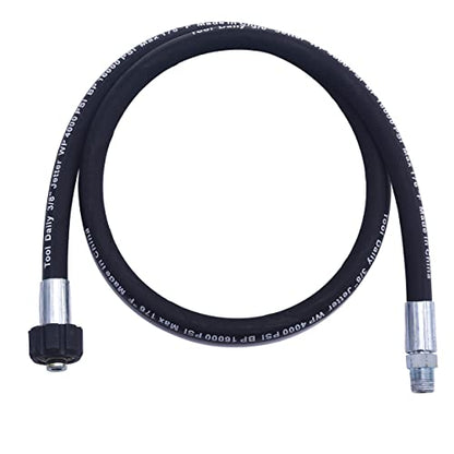 Tool Daily Pressure Washer Whip Hose 4 FT, 3/8" NPT, M22 14mm Female Thread - size: 4 FT