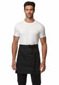Waist Apron for Men Server Bistro Half 4251BY - color: Black, size: 3 Pack