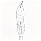 Oversize Leaf Metal Trellis, Tall Robust Plant Support Structure - color: leaf