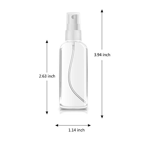 2 Pack Small Spray Bottles 1oz Clear Plastic Empty Refillable Mini Spritzer - color: 2 Pack, size: 1 Ounce