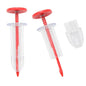2Pcs Mini Sowing Seed Dispenser, Red - color: Red