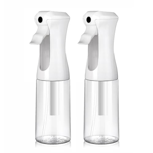 VIGOR PATH Continuous Mist Clear Spray Bottle 200ml Fine Mist Hair 2 Pack - color: Clear - 5oz