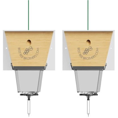 Ultimate Pro Outdoor Carpenter Bee Trap by Best Bee Brothers, White 2-Pack - color: White, size: 2 Pack