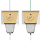 Ultimate Pro Outdoor Carpenter Bee Trap by Best Bee Brothers, White 2-Pack - color: White, size: 2 Pack