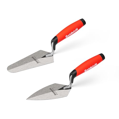 Goldblatt Welded Masonry Trowel Set 2PC, Pointing & Gauging, 6x2-3/4 - style: Welded Masonry Trowel Set