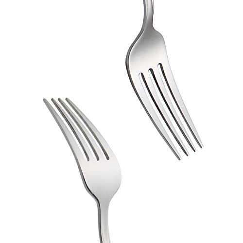Table Forks Dinner Forks 7.99 Inches,Stainless Steel 18/0 of Forks 6 Pcs for Home, Kitchen Restaurant, Dishwasher Safe, Silver - size: 6pcs-silver