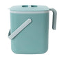 Blue Ginkgo Kitchen Compost Bin, 1.32 gal/5L Countertop Compost Bin, Green - color: Green, size: 1.32 gal / 5 L