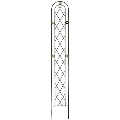 Arcadia Garden Products TR03 Arched Garden Trellis 6' x 10", Black - size: 6' x 10", style: Emerald Series Trellis