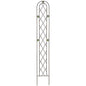 Arcadia Garden Products TR03 Arched Garden Trellis 6' x 10", Black - size: 6' x 10", style: Emerald Series Trellis