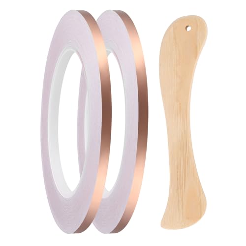 2pcs Copper Foil Tape 0.24" x98FT Single Conductive Adhesive Tape - size: 0.24 Inch x 98 FT