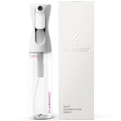 FLAIROSOL Original Continuous Mister Spray Bottle, 10.1oz, Clear/Pink - color: Clear Bottle - Pink Print