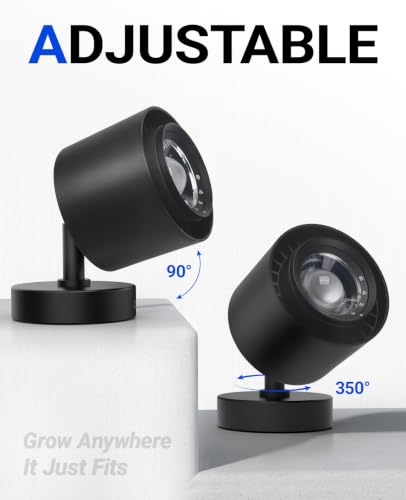 Barrina TR40A Track Plant Lights, 40W Ceiling Grow Lights, 5000K, Black - color: 5000K, size: 40w-black Cover