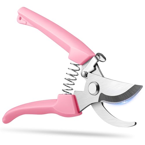 Flower Scissors, Premium Flower Cutter, Pruning Shears for Gardening-Pink