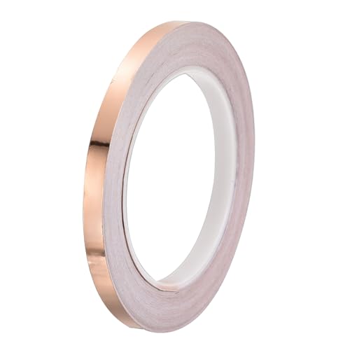 PATIKIL Copper Tape 0.31 Inch x 27 Yards 0.05 Thick Copper Foil Tape Single Sided Conductive Adhesive EMI Shielding for Electronics, Circuits, Grounding - size: 0.31 Inch x 27 Yards x 0.05mm