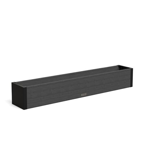 Mayne Horizon 60in Rectangular Window Box Planter, Charcoal - size: 60in
