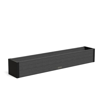 Mayne Horizon 60in Rectangular Window Box Planter, Charcoal - size: 60in