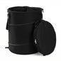 MXIMU Collapsible Trash Can for Garden, 24 Gallons, Black