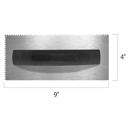 QEP 3/16" x 5/32" V-Notch Economy Flooring Trowel